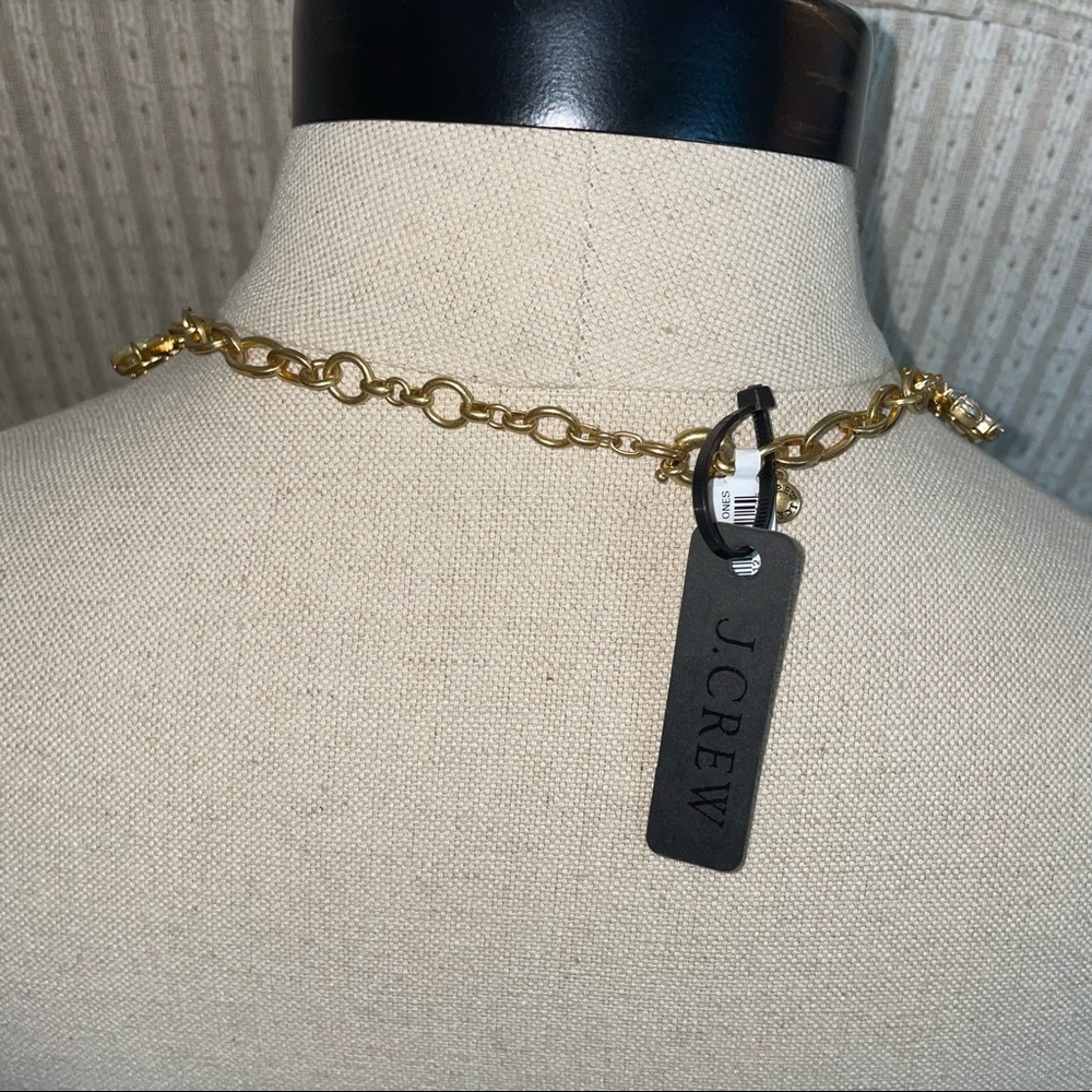 J Crew Crystal Flower Statement Necklace - Picture 3 of 11